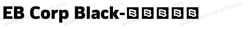 EB Corp Black字体转换
